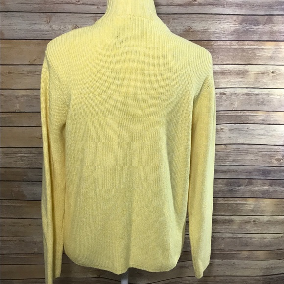Yellow Zip Up Sweater - Picture 5 of 8